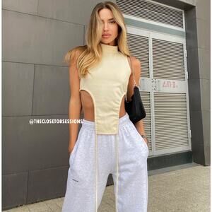 Zara Beige Sleeveless Blouse